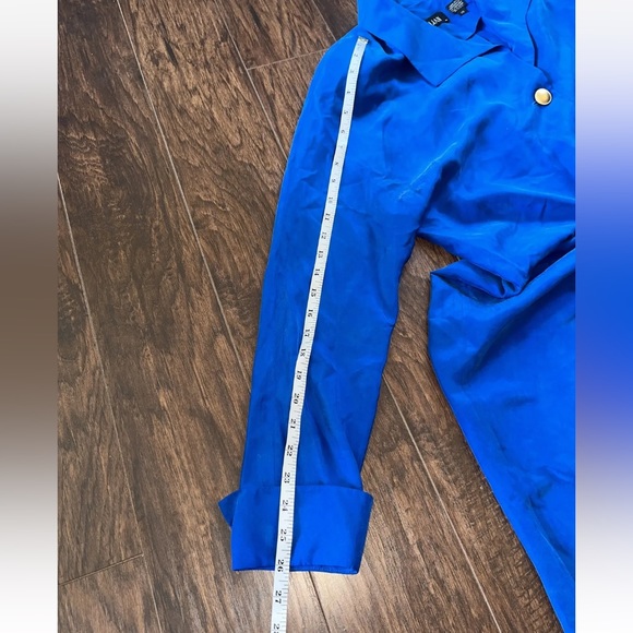 Vintage Gillian Silk Blue Dress - Picture 6 of 7